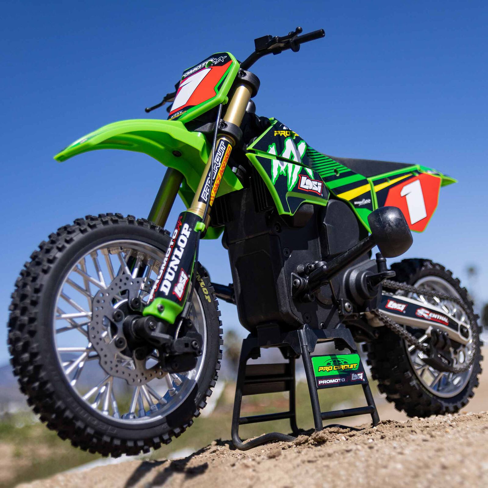 los06002-mota-14-promoto-mx-motorcycle-rtr-pro-circuit-losi-rc203.jpg Mota 1/4 Promoto-MX Motorcycle RTR Pro Circuit Losi - Image 5