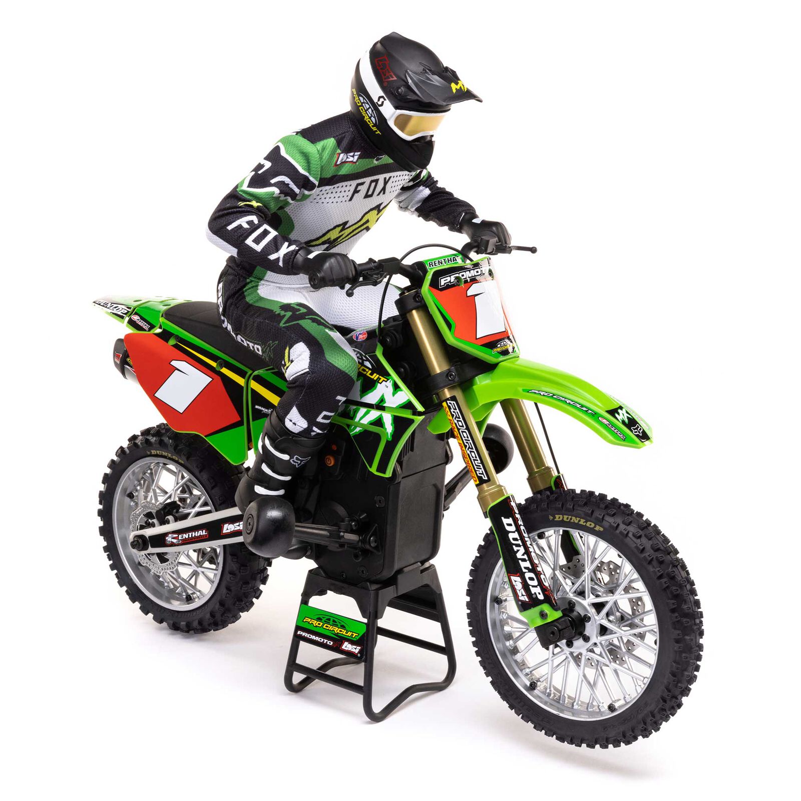los06002-mota-14-promoto-mx-motorcycle-rtr-pro-circuit-losi-rc204.jpg Mota 1/4 Promoto-MX Motorcycle RTR Pro Circuit Losi - Image 3