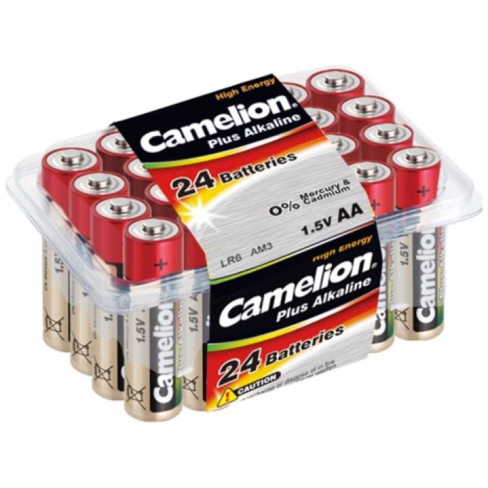 Pilha Alcalina AA LR6 1.5V 2800mAh 24un. Camelion - Image 1