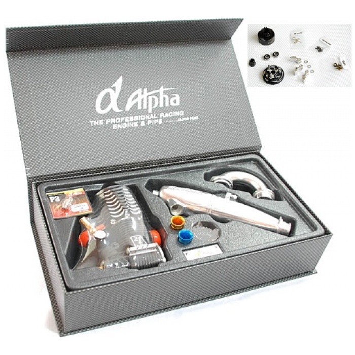 Combo Motor Ryan Lutz Worlds Edition Competition .21 Turbo Blue Edition + EFRA2130 + Kit Embraiagem 13T ALPHA - Image 2