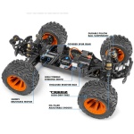 Quantum MT FLUX 1/10 4WD Monster Truck Blue Maverick - Image 2