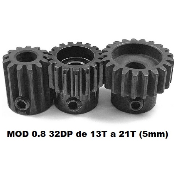 Steel Pinion 32DP Module 0.8 21T Absima