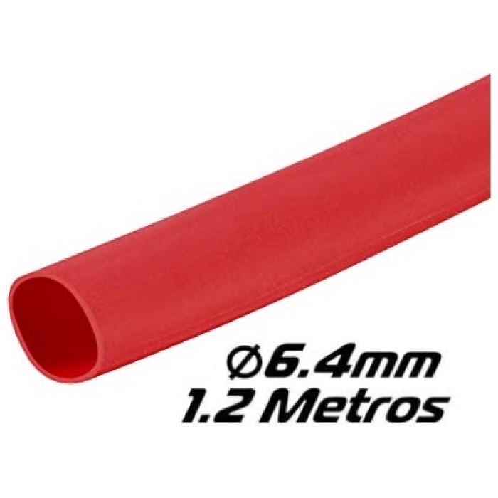 Manga Termo Retráctil 6.4mm Vermelha 1.2m Pro K - Image 1