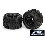 PNEUS TRENCHER 3.8 MOUNTED ON BLACK DESPERADO OFFSET WHEEL (17MM) (2) PROLINE