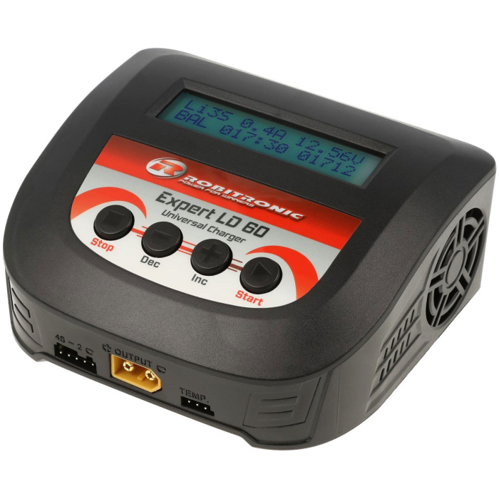 Carregador Expert LD 60 Charger LiPo 2-4S 6A 60W Robitronic - Image 1