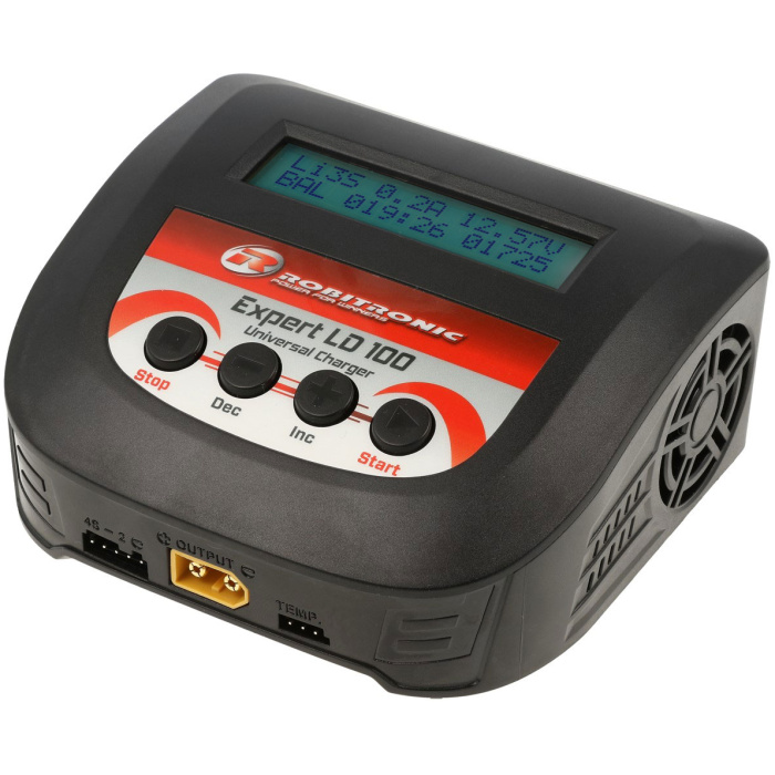 Carregador Expert LD 100 Charger LiPo 2-4S 10A 100W Robitronic - Image 1