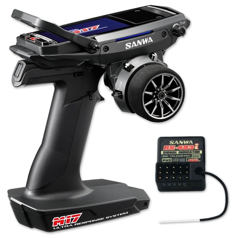 san101a32483a-comando-m17-fh5-4-channel-2.4ghz-radio-system-wrx-493i-receiver-sanwa-rc.jpg Comando M17 FH5 4-Channel 2.4GHz Radio System w/RX-493i Receiver Sanwa - Image 1