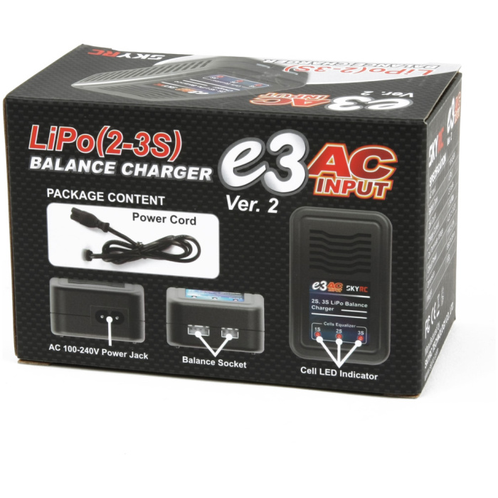 Carregador e3 LiPo 2-3S 1.2A Charger SkyRC - Image 2