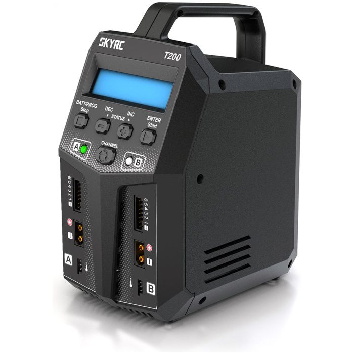 Carregador T200 AC/DC DUO LiPo 1-6S 12A 100W Charger SkyRC - Image 1
