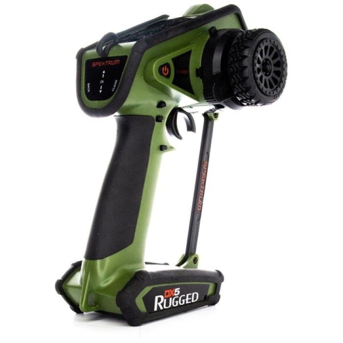 Rádio DX5 RUGGED 5 canais DSMR 2.4GHz VERDE (S/RX) SPEKTRUM - Image 1