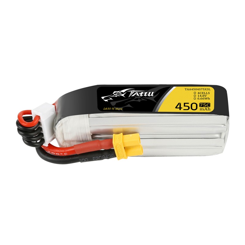 taa4504s75x3l-bateria-450mah-14.8v-75c-lipo-4s-long-size-pack-xt30-tattu-rc.jpg Bateria 450mAh 14.8V 75C LiPO 4S Long Size Pack XT30 Tattu - Image 1
