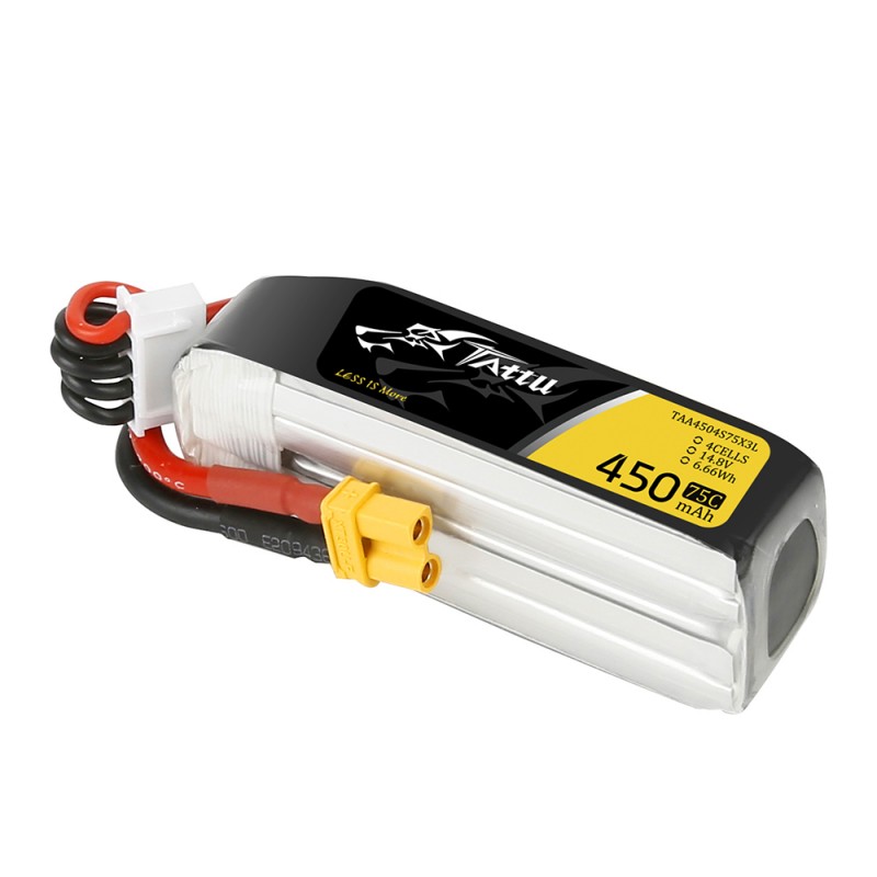 taa4504s75x3l-bateria-450mah-14.8v-75c-lipo-4s-long-size-pack-xt30-tattu-rc202.jpg Bateria 450mAh 14.8V 75C LiPO 4S Long Size Pack XT30 Tattu - Image 2