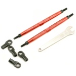 Toe Links Maxx red anodized 112mm Front (2) Traxxas - Image 2