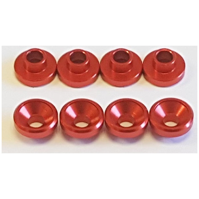 Aluminium Servo Washer 4.3 Red (8) Thunder Innovation - Image 1