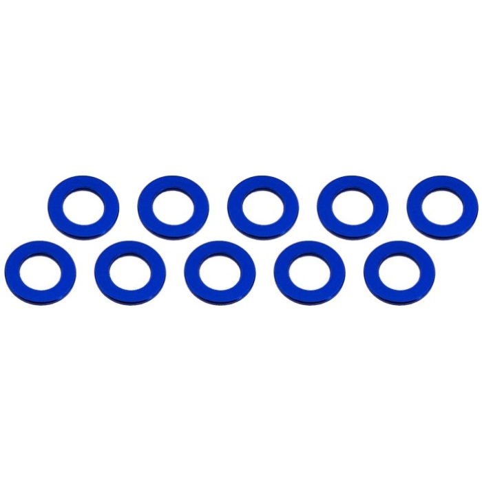 Aluminum Shim 3x6x0.5mm Blue (10) Ultimate Racing - Image 1