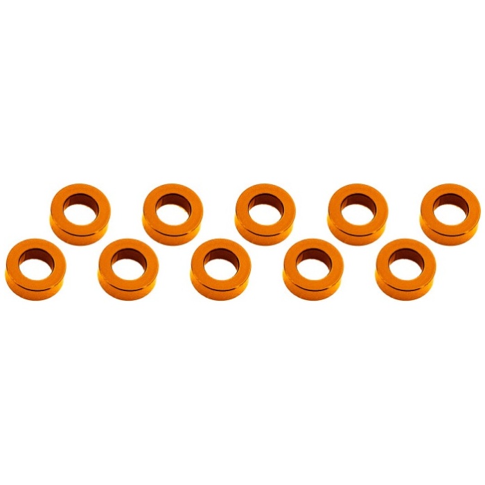 Anilha 3x6x2mm Alumínio Shim Laranja (10) Ultimate Racing - Image 1
