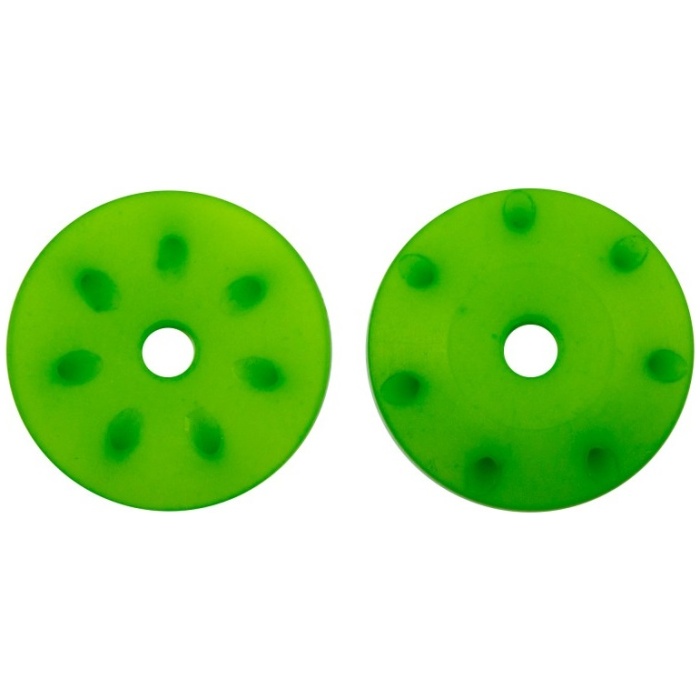 Conical Shock Pistons 16mm Green (1.3mm X 7 Angled Holes) (2) Ultimate Racing - Image 1