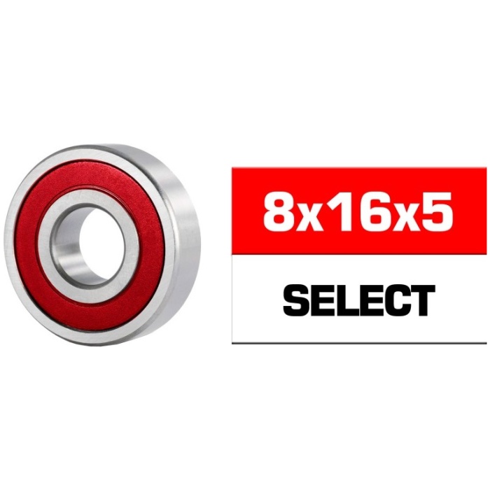 Rolamento 8x16x5mm Select "HS" Rubber Sealed Bearing Set (1) Ultimate Racing - Image 1