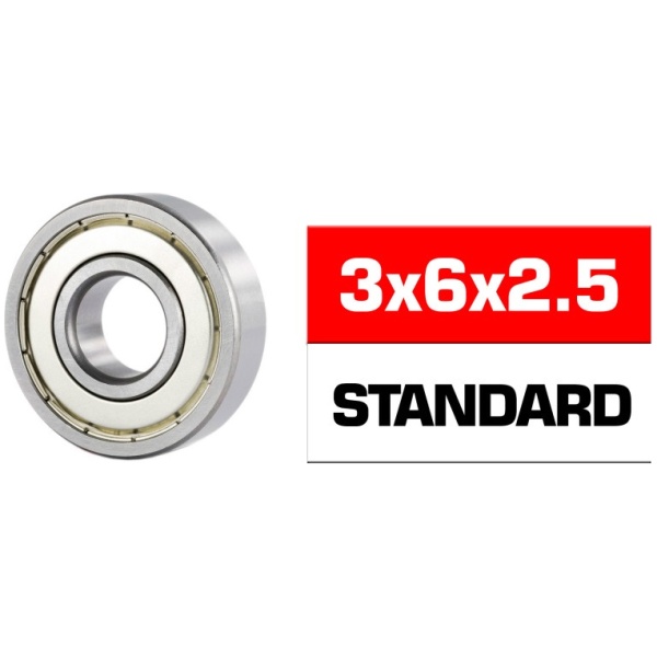 Rolamento 3x6x2.5mm "HS" Metal Shielded Bearing Set (1) Ultimate Racing