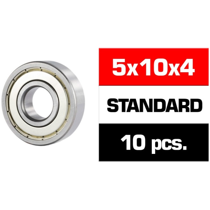 Rolamento 5x10x4mm "HS" Metal Shielded Bearing Set (10) Ultimate Racing - Image 1