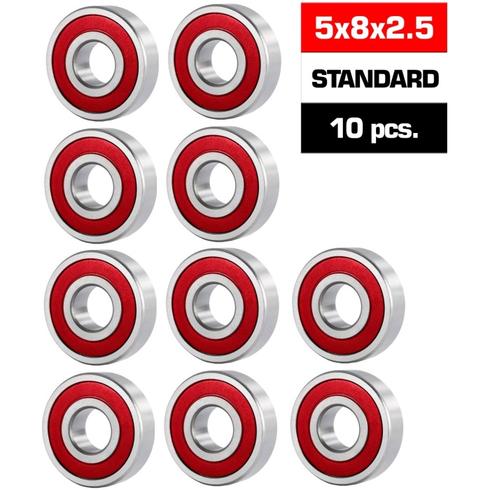 Rolamento 5x8x2.5mm HS Rubber Shielded Bearing Set (10) Ultimate Racing - Image 1