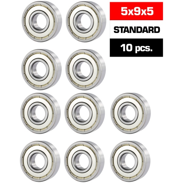 Rolamento 5x9x5mm "HS" Metal Shielded Bearing Set (10) Ultimate Racing