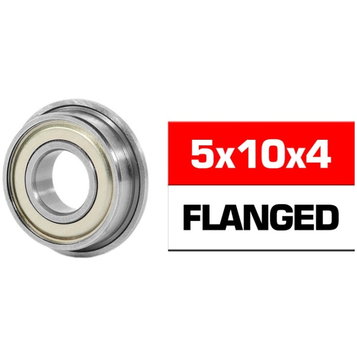 Rolamento 5x10x4mm Flanged "HS" Metal Shielded Bearing Set (1) Ultimate Racing - Image 1