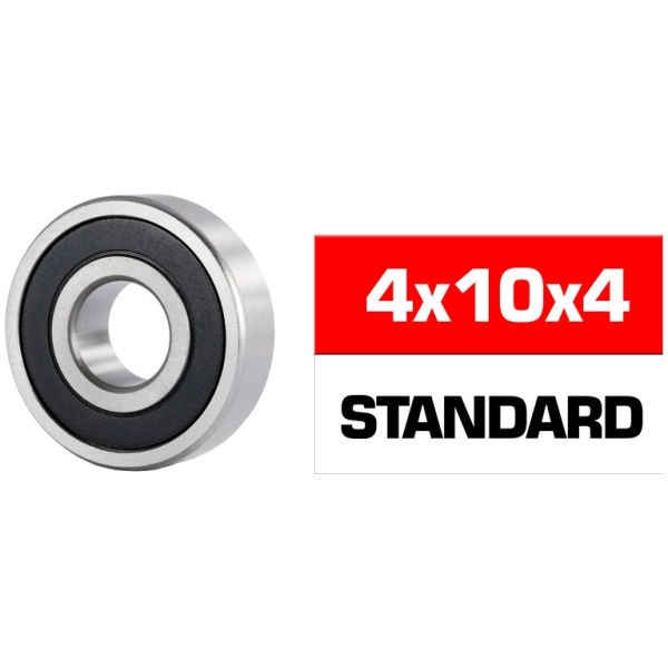 Rolamento 4X10X4mm "HS" Rubber Sealed Bearing Set (1) Ultimate Racing