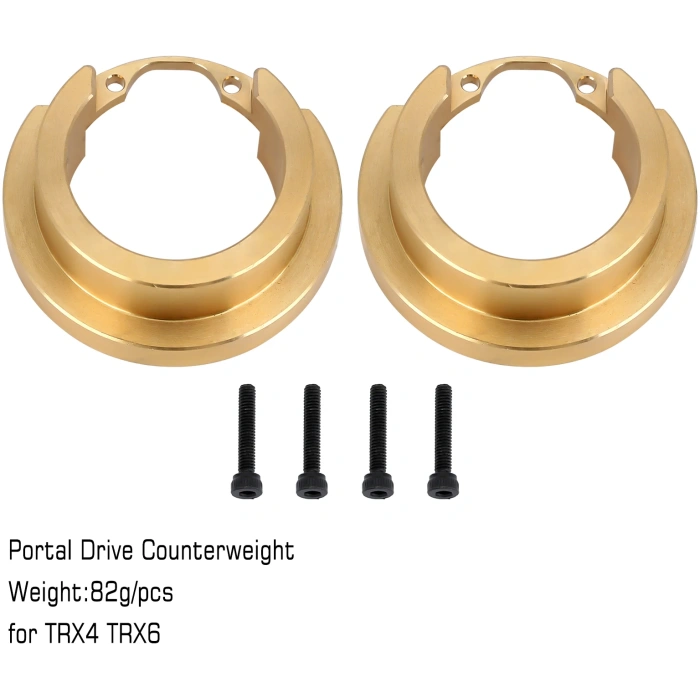 Heavy Brass Portal Drive TRX4 TRX6 SM RC Parts - Image 1
