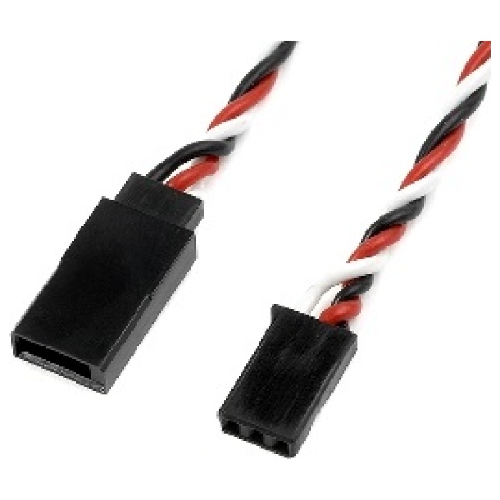 Servo Extension Lead HD Silicone Twisted Futaba 22AWG 60 Strands 20cm Revtec - Image 1