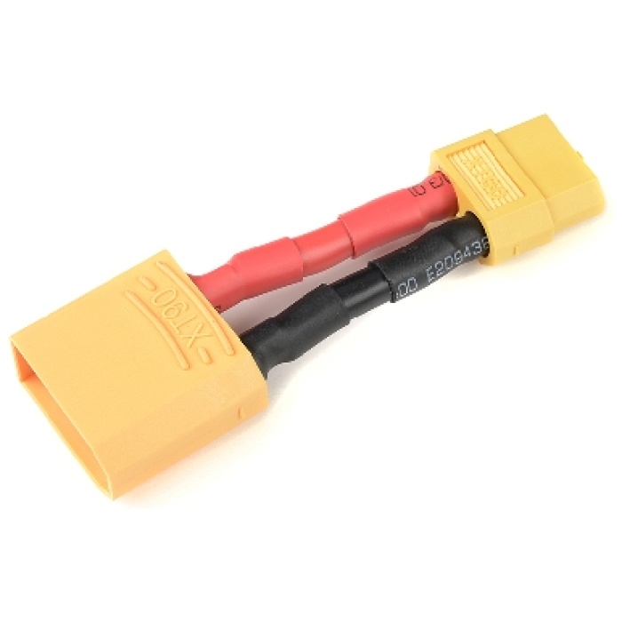 Power Adapter Lead XT-60 Socket XT-90 Plug 12AWG Silicone Wire Revtec - Image 1