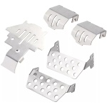 TRX-4 Stainless Steel Chassis Armor Axle Protector Skid Plate SM Racing Parts