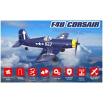 Avião Corsair F4U 4Ch 400mm Brushed w/Gyro EPP RTF Volantex - Image 3
