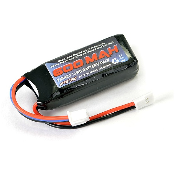 Bateria Lipo 2S 7.4V 600mAh Outback Mini 1/24 X 2.0 FTX