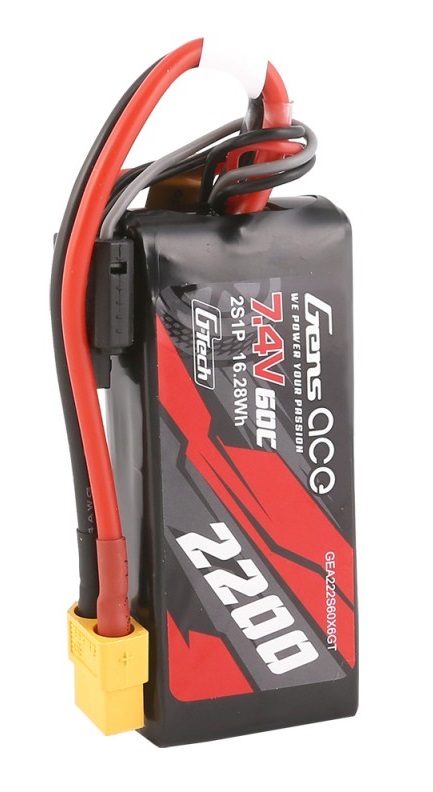 gea222s60x6gt-bateria-‘g-tech-2200mah-7.4v-60c-2s1p-lipo-xt60-gens-ace (2) Bateria G-Tech 2200mAh 7.4V 60C 2S1P Lipo Battery XT60 Gens Ace - Image 2