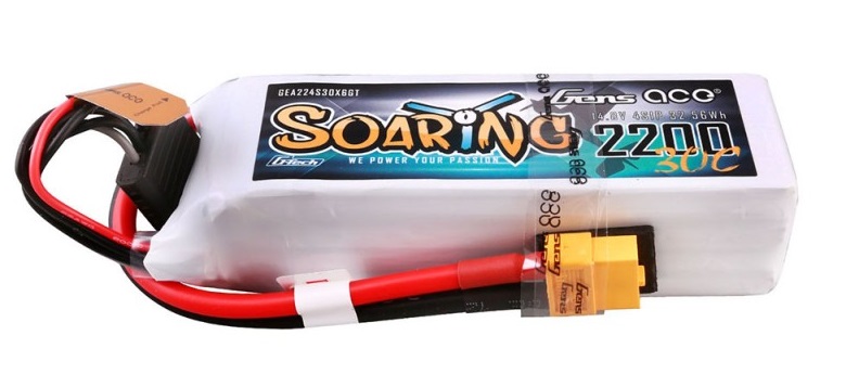 gea224s30x6gt-bateria-g-tech-soaring-2200mah-14.8v-30c-4s1p-lipo-xt60-plug-gens-ace Bateria G-Tech Soaring 2200mAh 14.8V 30C 4S1P Lipo XT60 plug Gens Ace - Image 1