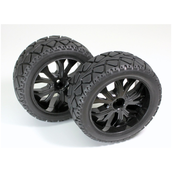 Wheel Set Buggy "Street" Front Black 1:10 (2) Absima - Image 1