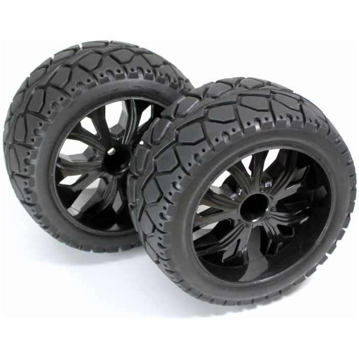 Wheel Set Buggy / Truggy "Street" Black 1:10 (2) Absima - Image 1