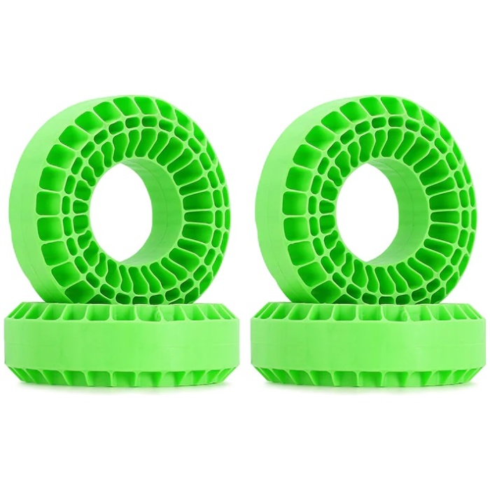 Silicone Rubber Inserts for 118-122mm 1.9" Tires Green Soft (4) INJORA - Image 1