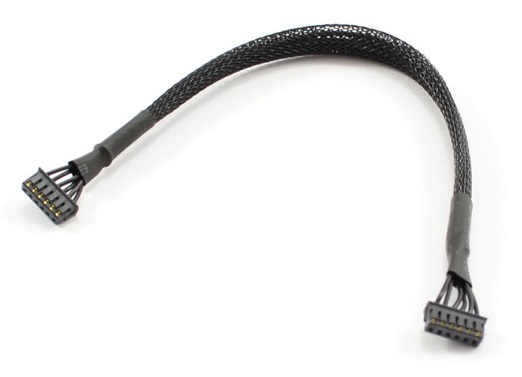 et0396b-brushless-motor-sensor-wire-wbraided-sleeve-150mm-etronix Brushless Motor Sensor Wire W/Braided Sleeve 150mm ETRONIX - Image 1
