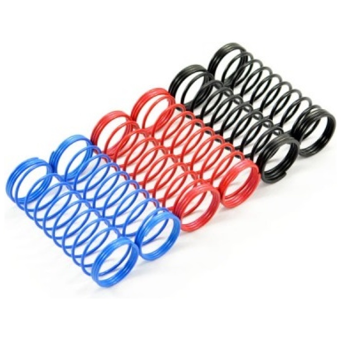 Spring Set 1/10 85mm Soft/Blue Med/Red Hard/Black Fastrax - Image 1