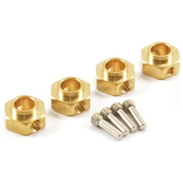 Trx4 Brass Hex Wheel Hub (4) Fastrax