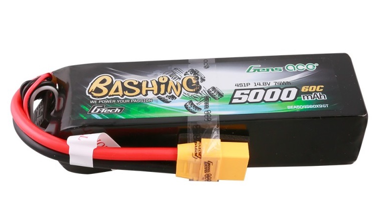 gea504s60x9gt-bateria-g-tech-5000mah-14.8v-4s1p-60c-lipo-battery-xt90-plug-bashing-gens-ace Bateria G-Tech 5000mAh 14.8V 4S1P 60C Lipo Battery XT90 Plug-Bashing GENS ACE - Image 1