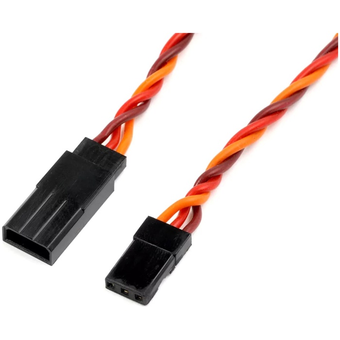Servo Extension Lead Twisted JR Hitec 22AWG 60 Strands 60cm REVTEC - Image 1