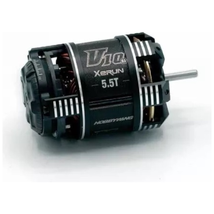 Xerun V10 Brushless Motor G3 5900kV (2S) 5.5T Sensored 1:10 Hobbywing - Image 1
