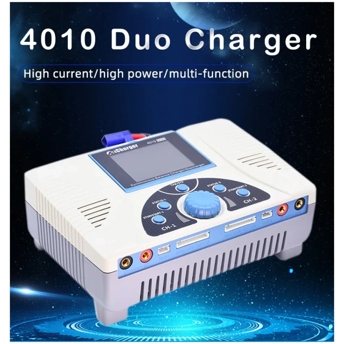 Carregador 4010 DUO 2000W 2x40A LiPo 2x10S iCharger - Image 2