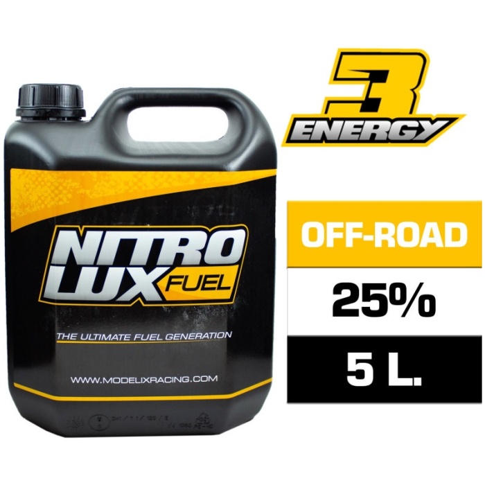 Combustível Nitro ENERGY3 OFF ROAD PRO 25% 5L NITROLUX - Image 1