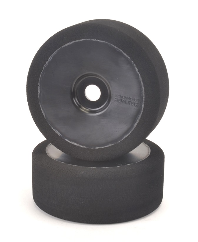 Pneus GT8 1/8 On Road Foam Tires 38 Shore Black Rims (2) CONTACT - Image 3