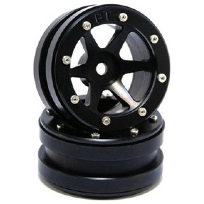 Jantes Beadlock Wheels PT-Slingshot Black/Black 1.9 (2) METSAFIL - Image 1