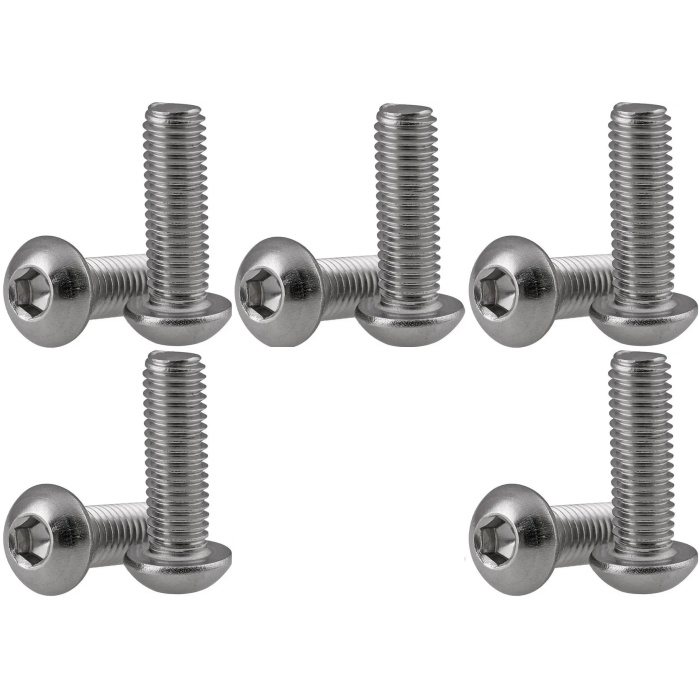 Parafuso M5x20mm C/OVAL Hex Aço INOX 10.9 ISO 7380 (10) Smart RC Parts - Image 1